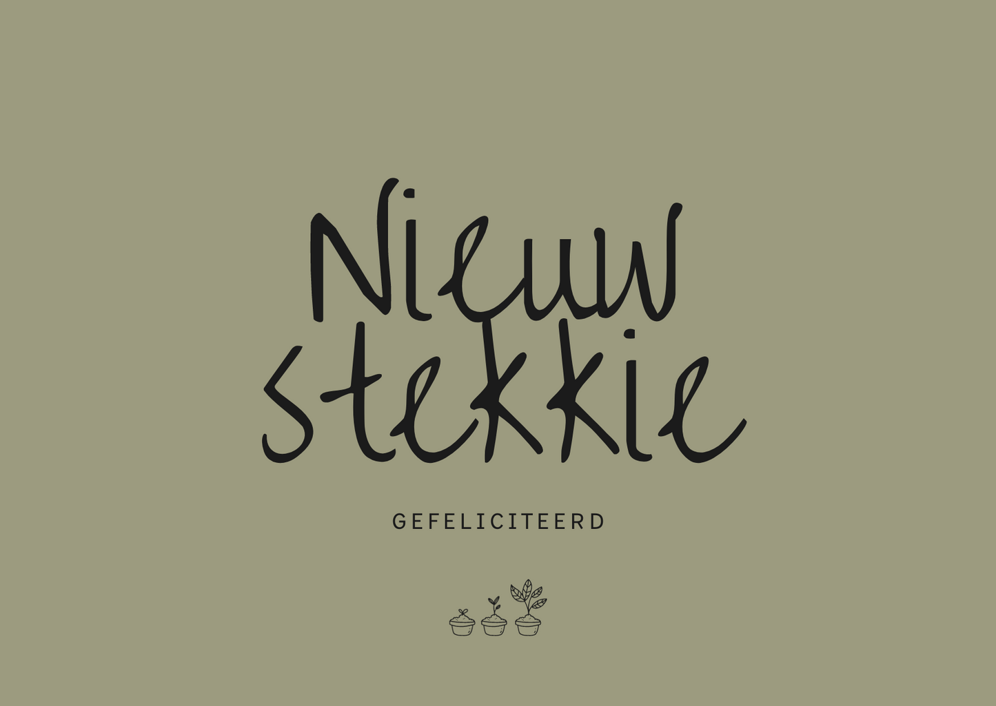 Nieuw stekkie